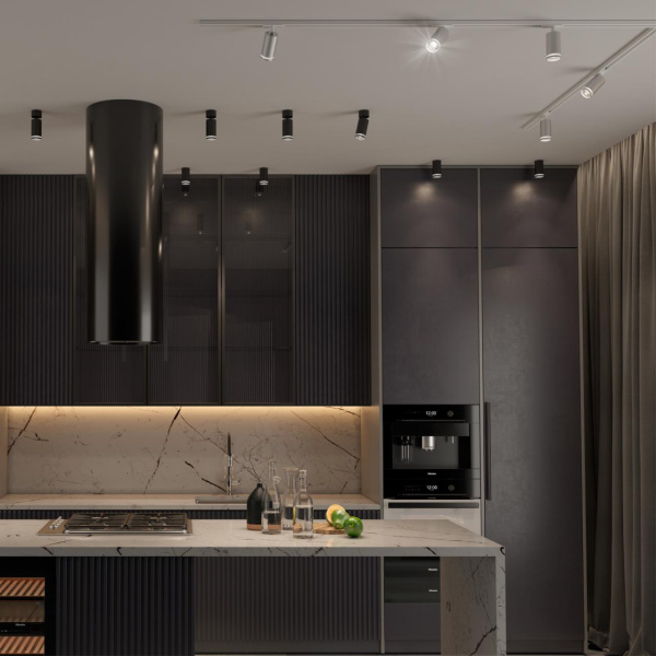 Св-к трековый однофазный двухжильный IP20 GU10 9W 220V ULAR серебро NOVOTECH