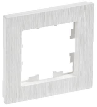 BRITE Рамка 1 пост РУ-1-Бр белый рифленый IEK