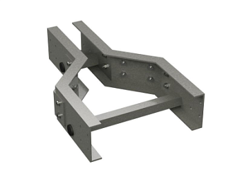 Переходник центральный H100, 750/600, стеклопластик G5 DKC