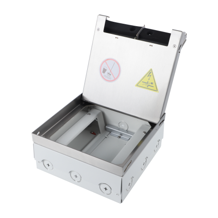 Donel Лючок в пол 12 мод. (6 мод. 45х45 мм.) верт. установка, металл, в уровень с напольным покрытие