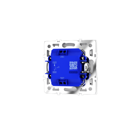 Выключатель встраиваемый Voltum S70 одноклавишный 10А, (белый глянцевый)
