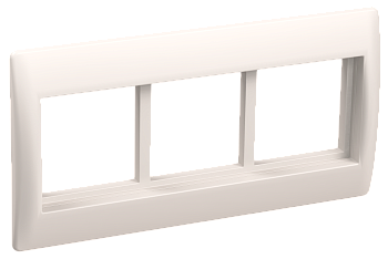 Рамка и суппорт для кабель-канала ПРАЙМЕР на 6 модулей 75мм белые IEK