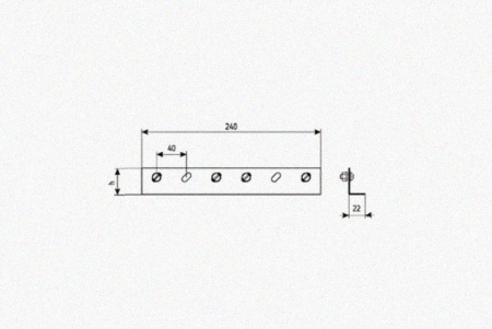 Соединитель лотковый замковый СЛЗх50х1,5 УТ1,5, горячее цинкование, S1,5