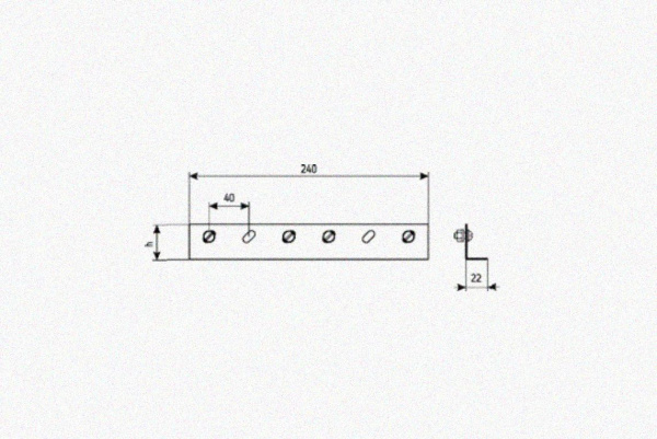 Соединитель лотковый замковый СЛЗх50х1,5 УТ1,5, горячее цинкование, S1,5