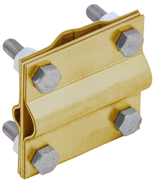 Зажим заземления крестообразный стержень-полоса/пруток латунь IEK