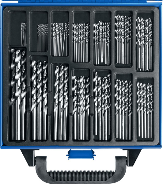 ПРОФ-А 99шт(1-10мм), Набор сверл по металлу, сталь Р6М5, класс А, мет.бокс ЗУБР