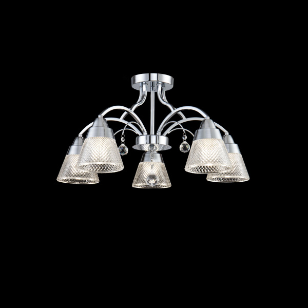 Люстра 5*E14 40Вт Хром IP20 Enrica FR2011CL-05CH Freya