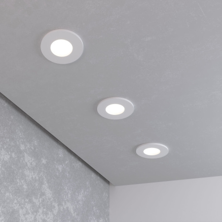 Влагозащищенный точечный светильник GU10 белый матовый IP44 (a053361) Elektrostandard