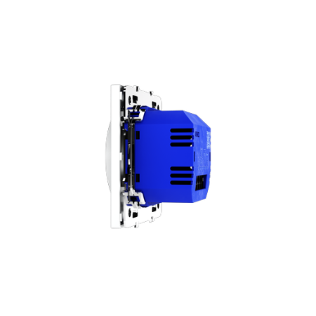 Терморегулятор электронный Voltum S70 с индикацией и датчиком, для теплого пола, (белый матовый)