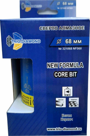 Коронка алмазная по бетону New Formula 68 мм NF068 Trio-Diamond