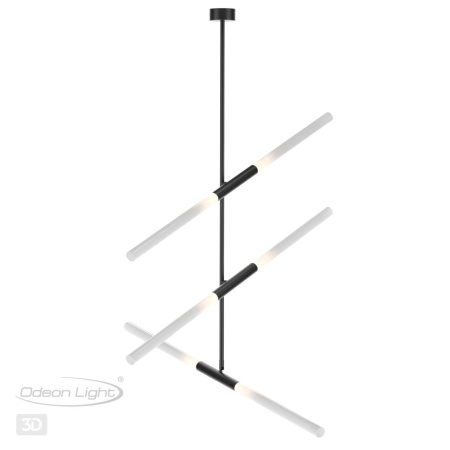 Потолочный св-к IP20 G9 6*40W SOHO черный ODEON LIGHT