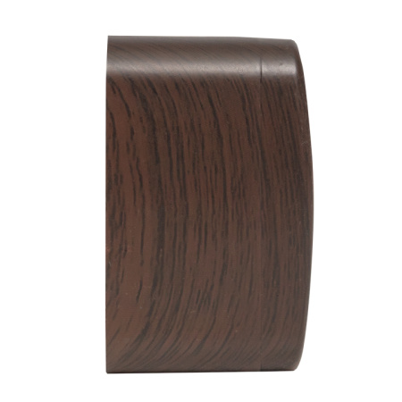 Минск Розетка 1-местная ОП 10А без заземления тёмное дерево EKF