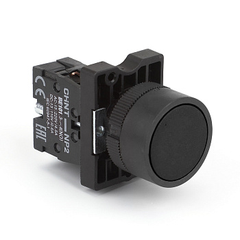 Кнопка управления NP2-EA21 без подсветки черная 1НО, IP40 (R) CHINT