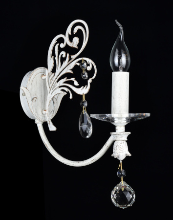 Бра 1*E14 60Вт Белый с Золотом IP20 Salute ARM005-01-W Maytoni