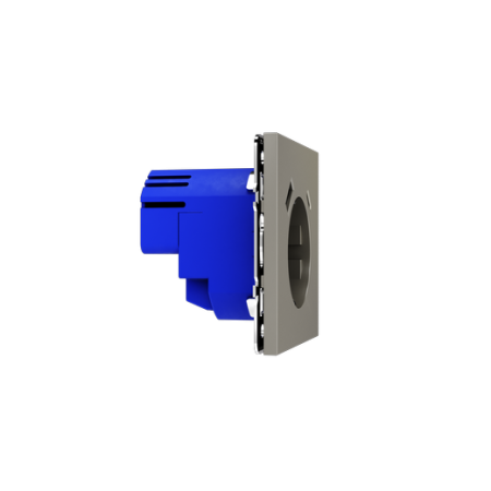 Розетка встраиваемая Voltum S70 с заземлением и защитными шторками, 16А, с USB, A+C, (шелк)
