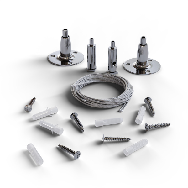 06-204 Комплект подвесов для шинопровода, 1500 мм, серебристый Apeyron