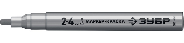 Маркер-краска, 2-4 мм круглый, серебряный, серия Профессионал ЗУБР