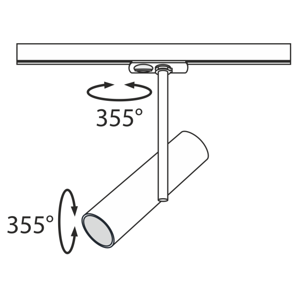 Светильник трековый 1*GU10 50Вт Белый IP20 Elti TR005-1-GU10-W Technical