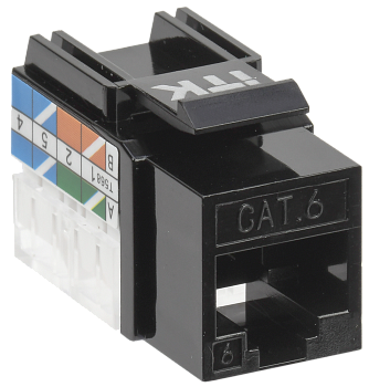 ITK Модуль Keystone Jack кат.6 UTP 110 IDC 90град чёрный