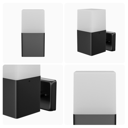 12-139 Светильник садово-парковый, настенный, 15W, E27, IP54, 83х143мм, Н 181мм APEYRON