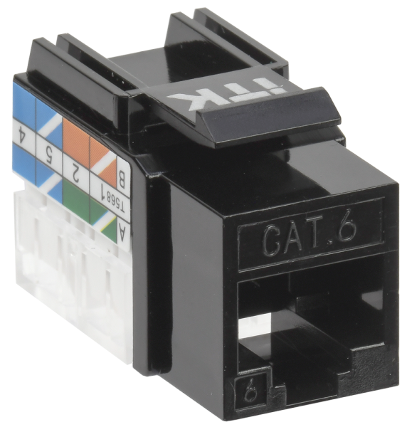 ITK Модуль Keystone Jack кат.6 UTP 110 IDC 90град чёрный