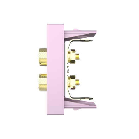 Розетка акустическая, цвет розовый (механизм) Livolo