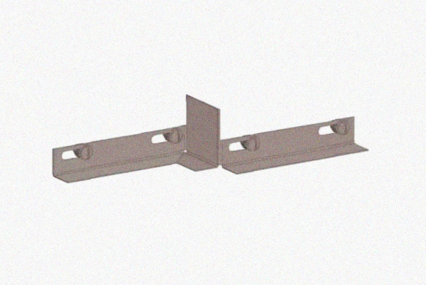 Соединитель-переходник замковый ПУгПЗ 75х100 УХЛ1 (правый), оцинкованный лист, S1,5