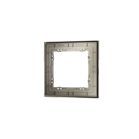 Рамка стеклянная Voltum S70 на 1 пост, (шелк, стекло)