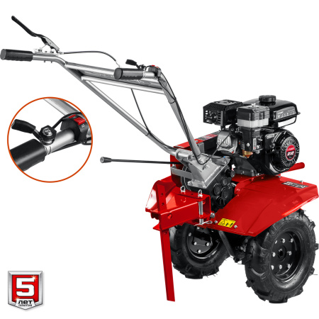 Бензиновый мотоблок с понижающей передачей, 7 л.с. ЗУБР