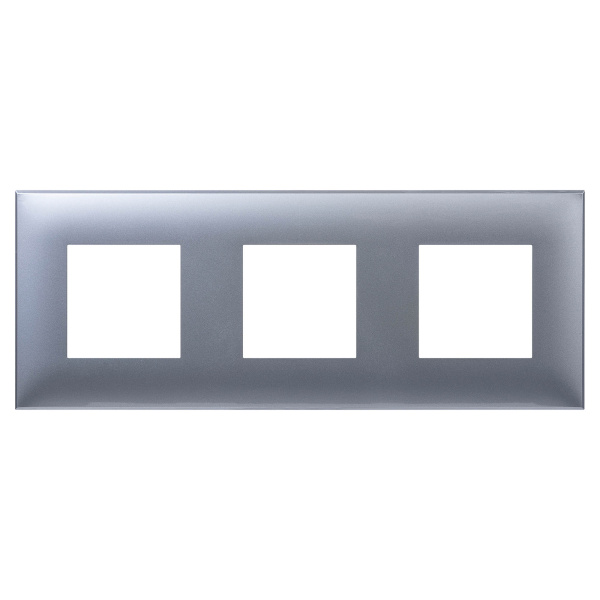 Рамка "Avanti", "Закаленная сталь", 3 поста (6 мод.) DKC