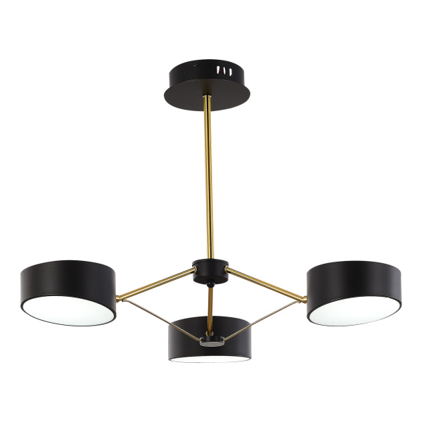 Светильник потолочный Черный, Золотистый/Черный LED 3*10Вт SLE6005-402-03 EVOLUCE
