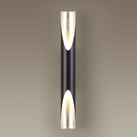 Настенный св-к LED 3000K 12W 220V WHITNEY черный/серебр/металл ODEON LIGHT