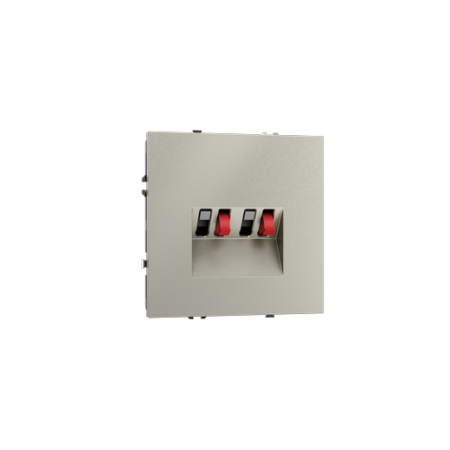 Розетка акустическая встраиваемая Voltum S70 4-местная, (шелк)