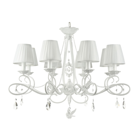 Люстра 8*E14 40Вт Жемчужный белый IP20 Passarinho ARM001-08-W Maytoni