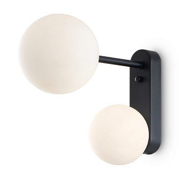 Настенный светильник (бра) 2*G9 30Вт Черный IP20 Sphirity FR5376WL-02B Freya