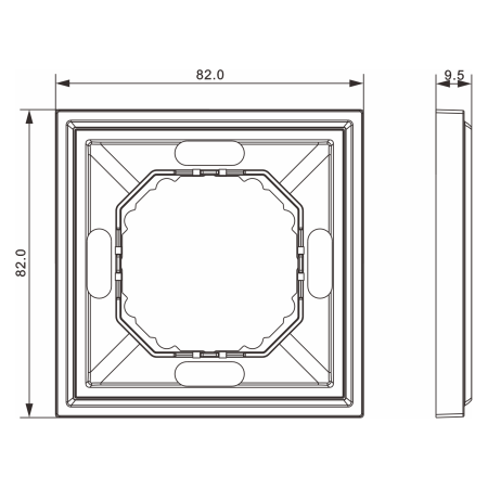 Donel S08 Podium черный графит рамка 1-я, серия DB