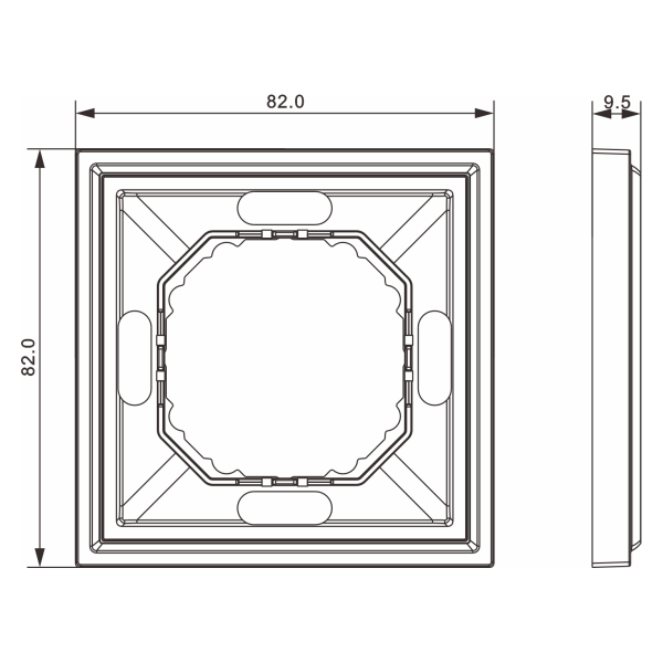 Donel S08 Podium черный графит рамка 1-я, серия DB