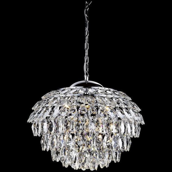 Люстра подвесная Хром/Прозрачный E14 11*40Вт WE113.11.103 WERTMARK