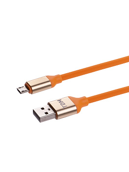 Дата-кабель, ДК 13, USB - micro USB, 1 м, силиконовая оплетка, оранжевый, TDM Дата-кабель, ДК 13, USB - micro USB, 1 м, силиконовая оплетка, оранжевый, TDM