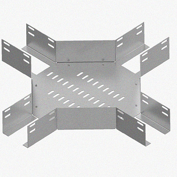 Лоток крестообразный перфорированный КМ 300х50 УТ1,5, оцинкованный лист S1,0