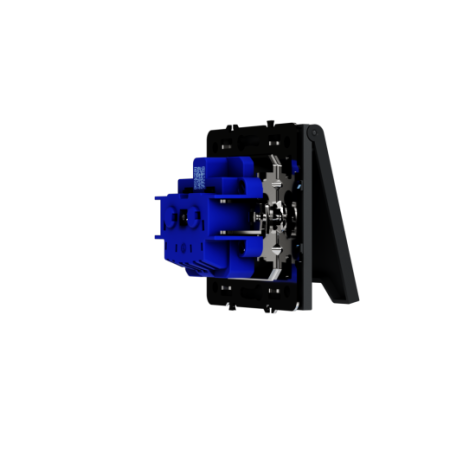 Розетка встраиваемая Voltum S70 с заземлением, защитными шторками и крышкой 16А, (графит)