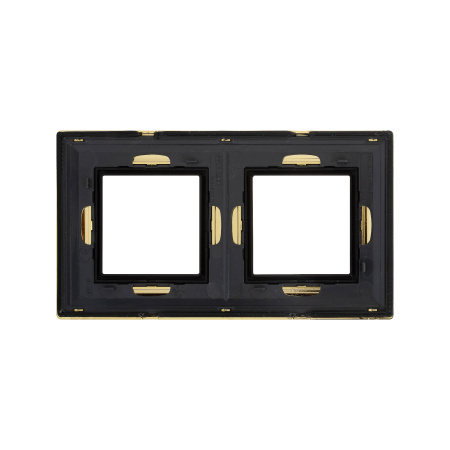 Рамка из металла, "Avanti", золотая, 2 поста (4 мод.) DKC