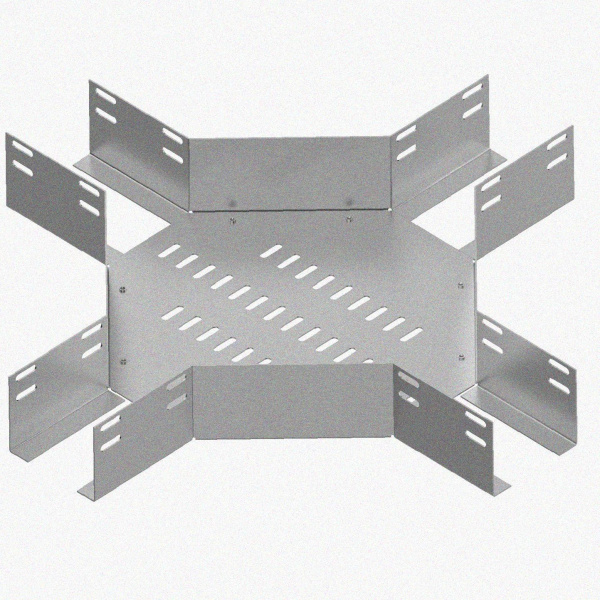 Лоток крестообразный перфорированный КМ 300х50 УТ1,5, оцинкованный лист S1,0