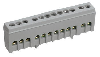 Шина L "фаза" в корпусном изоляторе на DIN-рейку ШНИ-6х9-16-К-Ср IEK Шина L "фаза" в корпусном изоляторе на DIN-рейку ШНИ-6х9-16-К-Ср IEK