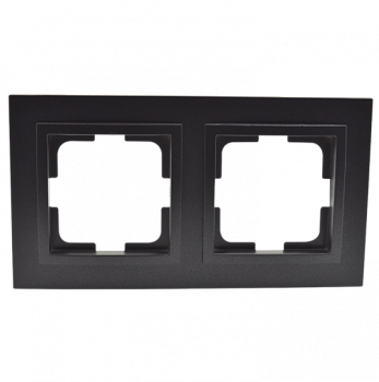 Despina Рамка универсальная 2 мест . графит IP20 Mono