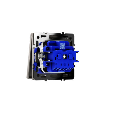 Розетка встраиваемая Voltum S70 с заземлением, защитными шторками и крышкой 16А, (кашемир)