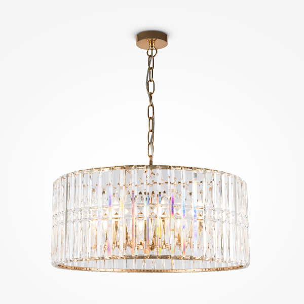 Подвесной светильник 8*E14 60Вт Золото IP20 Facet MOD094PL-08G Maytoni