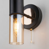 Настенный светильник в стиле лофт 1*E14 40Вт золотой, черный IP20 Tesoro (70125/1 черный) Eurosvet