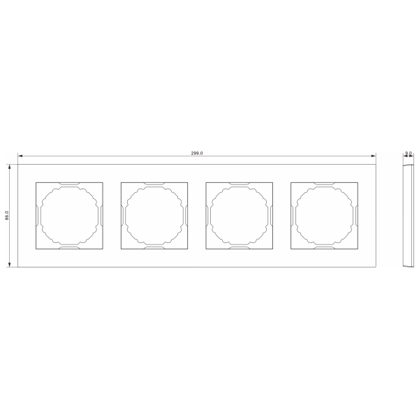 Donel A07 шампань рамка 4-я, серия DB
