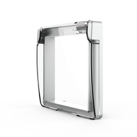 Влагозащитная крышка для розетки серая Livolo